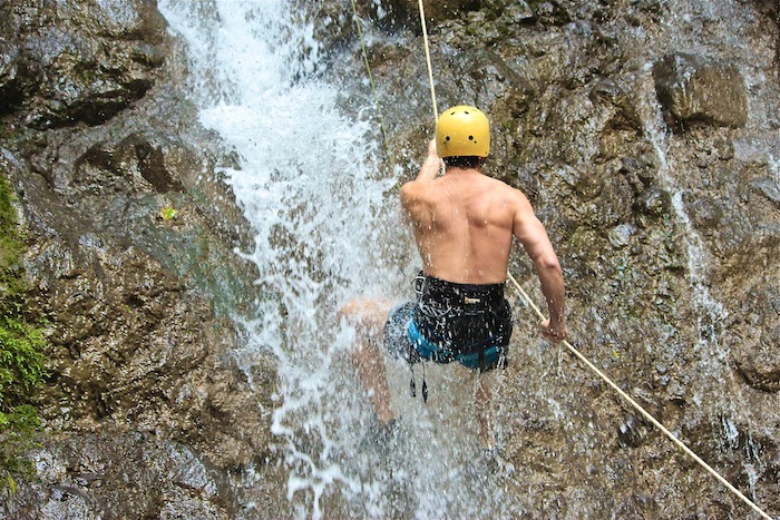 Things to do in La Fortuna Costa Rica rappelling aroundtheworldwithjustin.com