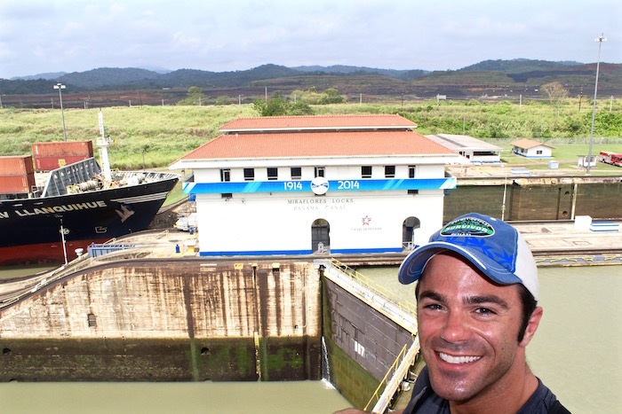 Visiting the Panama Canal Panama City Miraflores Locks aroundtheworldwithjustin.com