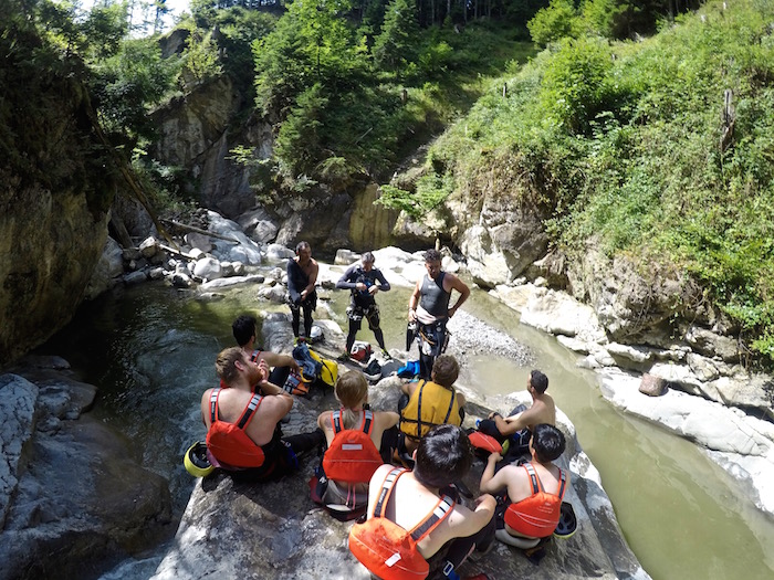 Canyoning Interlaken Switzerland Chli Schliere Alpin Raft outdoor adventure