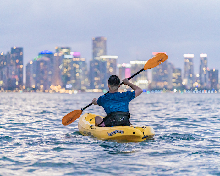 miami skyline kayaking
